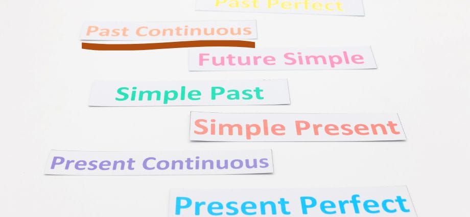 past continuous tense